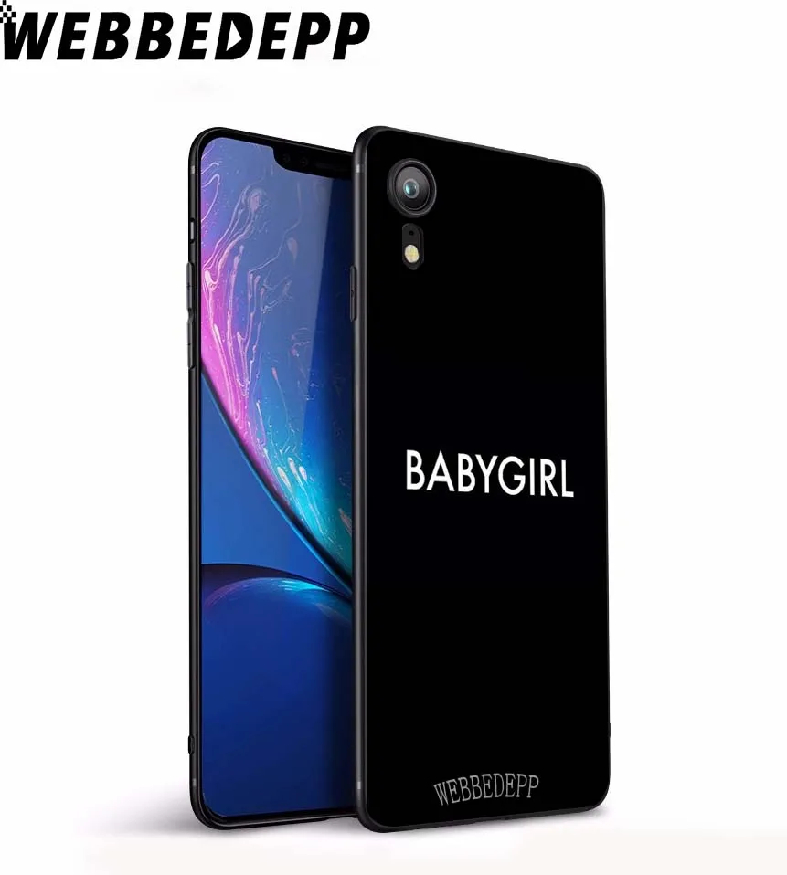 Мягкий чехол WEBBEDEPP BABYGIRL с цитатами для iPhone 5 5S 6 6S 7 8 Plus X XS 11 Pro Чехол для MAX XR - Цвет: 16