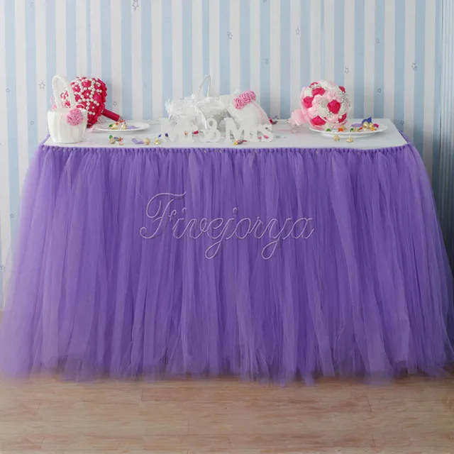 Us 11 21 37 Off Handmade Lavender Tutu Table Skirt Tulle Tutu Skirt 100cm X 80cm For Party Baby Shower Wedding Favors Decoration In Party Diy Us 11 21 37 Off Handmade Lavender Tutu Table Skirt Tulle Tutu Skirt 100cm X 80cm For Party Baby Shower Wedding Favors Decoration In Party Diy