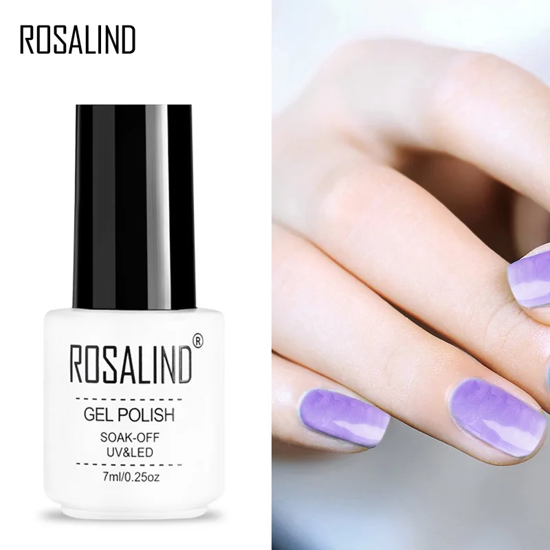 

ROSALIND Gel 1S New Blossom Clear Nail Polish For DIY Nail Art Need Colorful Painting gel and TOP BASE Coat Gel Nail Polish