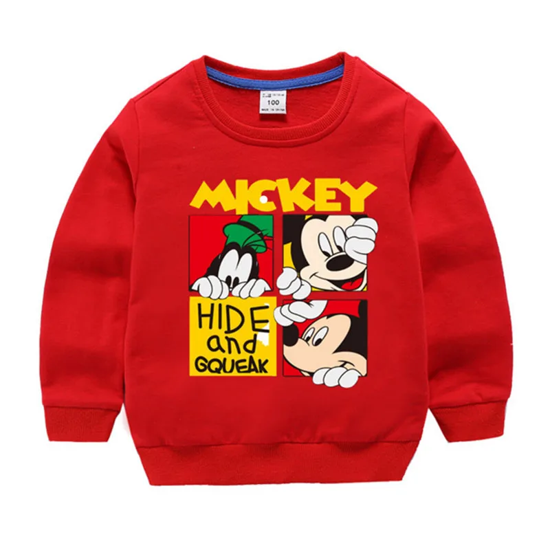 Moggi Cat Cartoon Mickey Boys Sweatshirts for Little Kids Clothes 1-8Years Autumn Spring Children Long Sleeve Cotton Cloth (5)