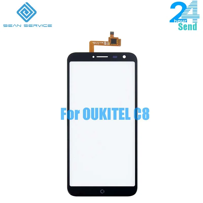 

For Original OUKITEL C8 Touch Screen Digitizer Sensor Front Panel Glass Replacement +Tools 5.5inch