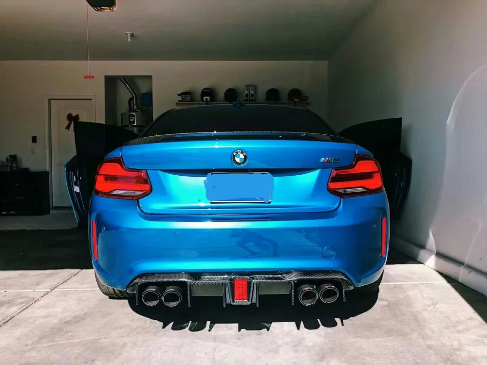 2017 F87 M2 диффузор SABON стиль углеродное волокно задний w/стоп светильник для BMW