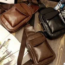 Новая сумка через плечо мужская сумка для отдыха tide Ретро масло воск кожи диагональный пакет PU нагрудные пакеты