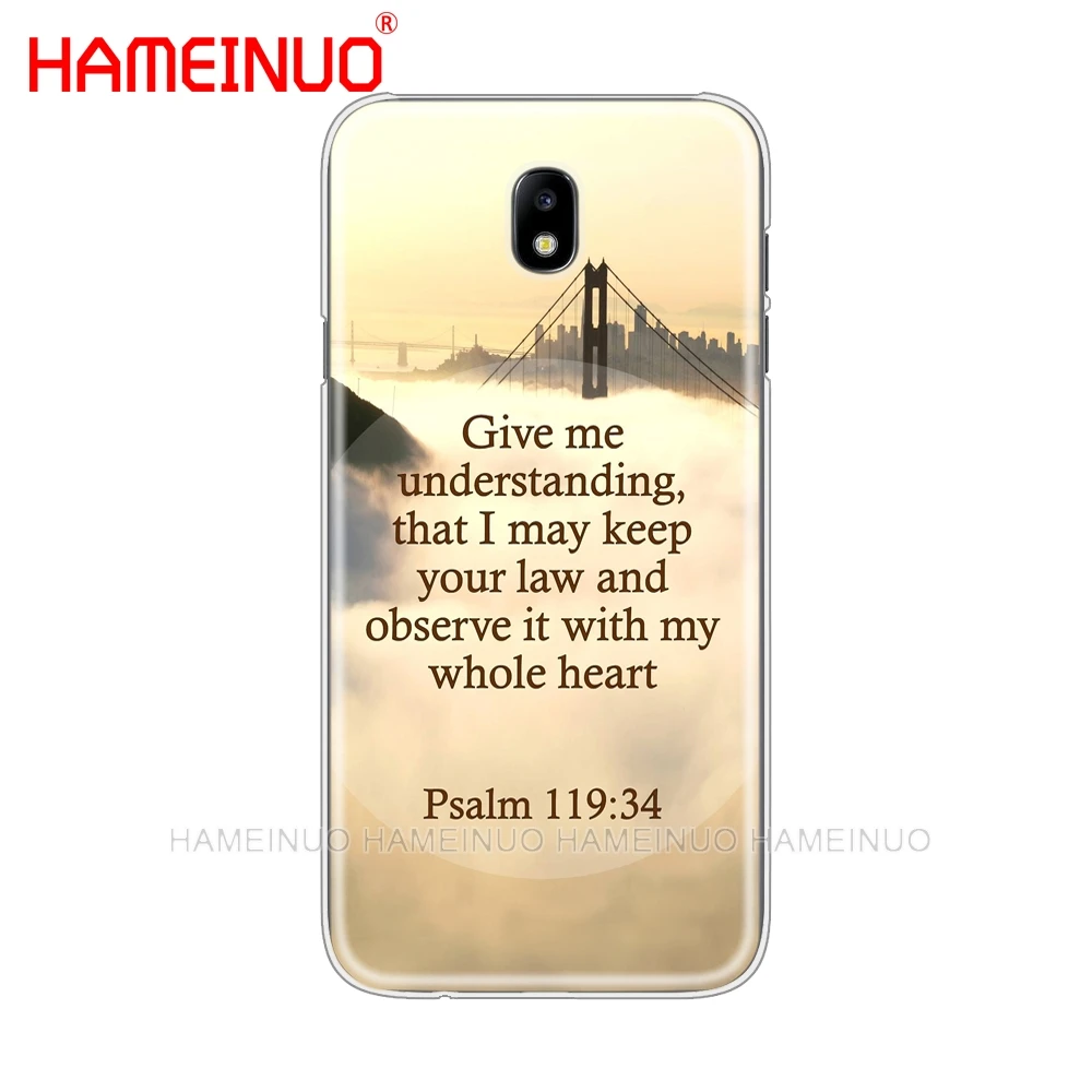 Чехол со стихом для телефона HAMEINUO Christian Jesus Bible Samsung Galaxy J3 J5 J7 2017 года J527 J727 J327 J330 J530