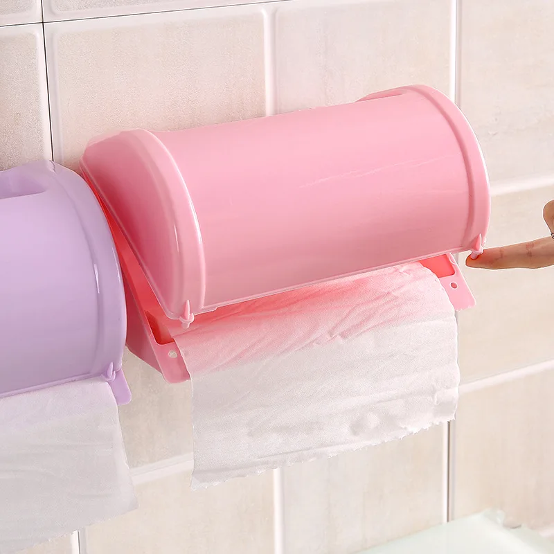 1 шт. Mrosaa пластиковый водонепроницаемый держатель для туалетной бумаги, коробка для туалетной бумаги, самоклеющийся рулон бумаги для ванной, коробка для хранения, вешалка
