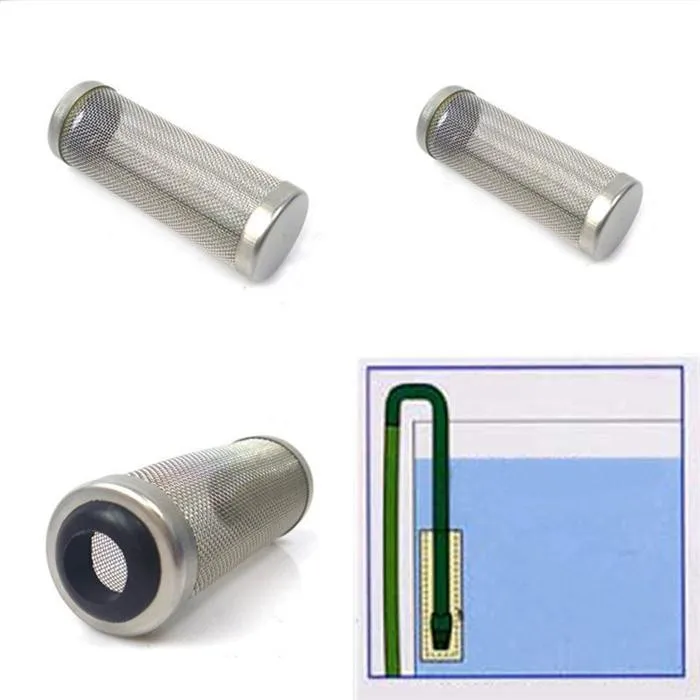12mm/16mm Brand Aquarium Stainless Steel Mesh Filter Guard Fish Shrimp