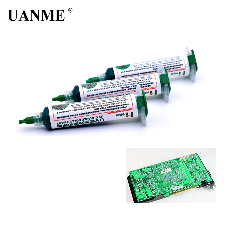 UANME 10cc UV затвердевающая мачта для припоя фотопечатная плата защитная краска