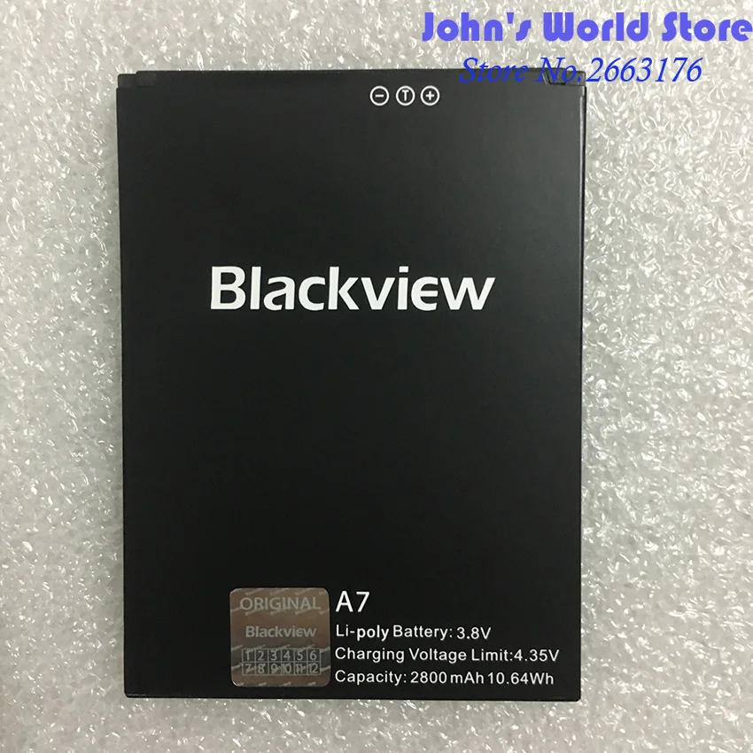 Blackview A7 Батарея 2800 мА/ч, резервное копирование Батарея Замена для Blackview A7 двойной смарт-чехол для телефона