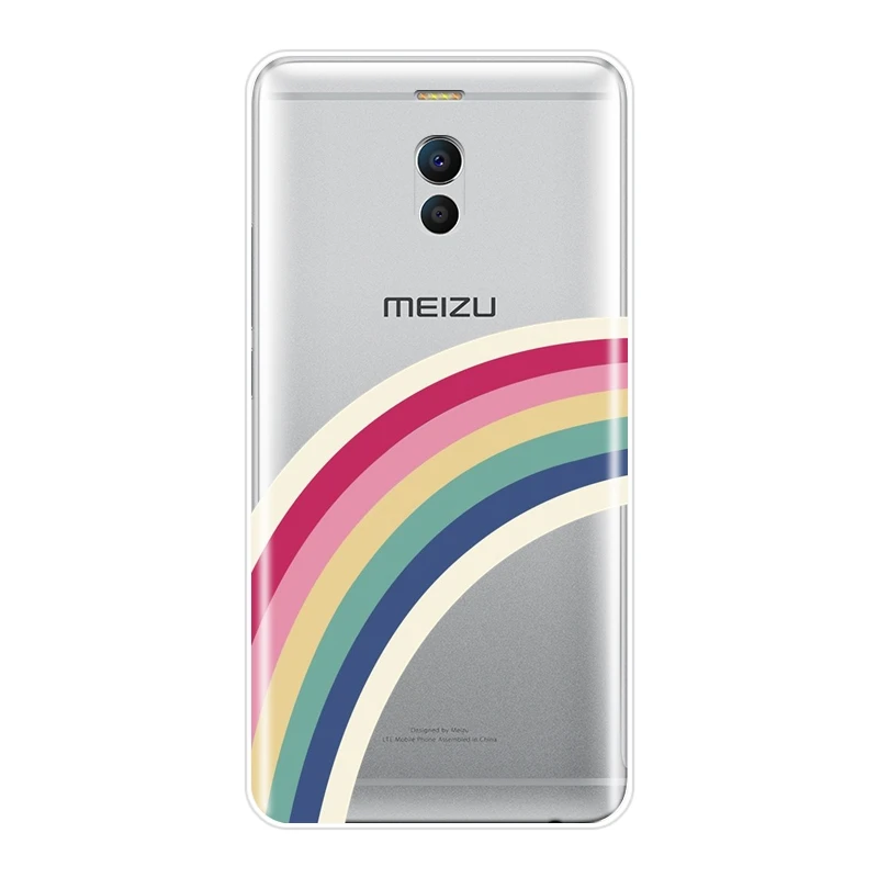 Задняя крышка из ТПУ для Meizu M2 M3 M5 M6 Note Веселый Радужный Мягкий силиконовый чехол