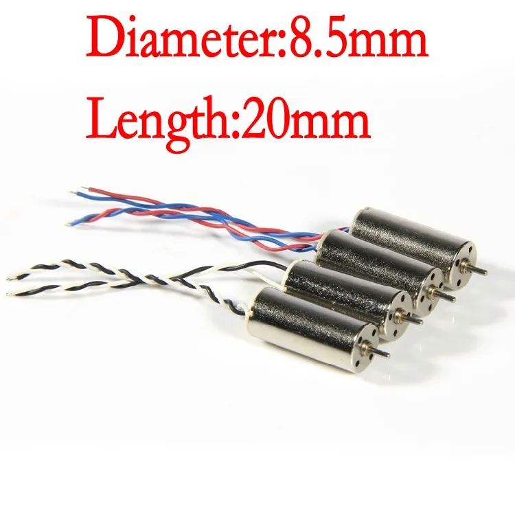 8520 coreless motor 1mm shaft 3.7V For H107D H107C R/C Spare Parts Quadcopter Helicopter Model DIY Toys Access Drone | Игрушки и хобби