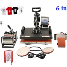 DHL многофункциональная сублимационная термопресс машина 6 в 1 для крышки кружки тарелки футболки печать