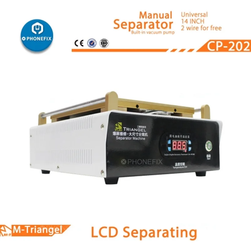 M-Triangel CP-202 LCD Separating Manual Separator 14 Inches Build-In Vaccum Pump for iPhone iPad Touch Screen Machine | Инструменты