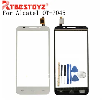 

RTBESTOYZ 5.5'' Replacement Touch Screen Digitizer For Alcatel One Touch POP S7 7045 OT7045 7045Y Touch Panel Sensor Front Glass
