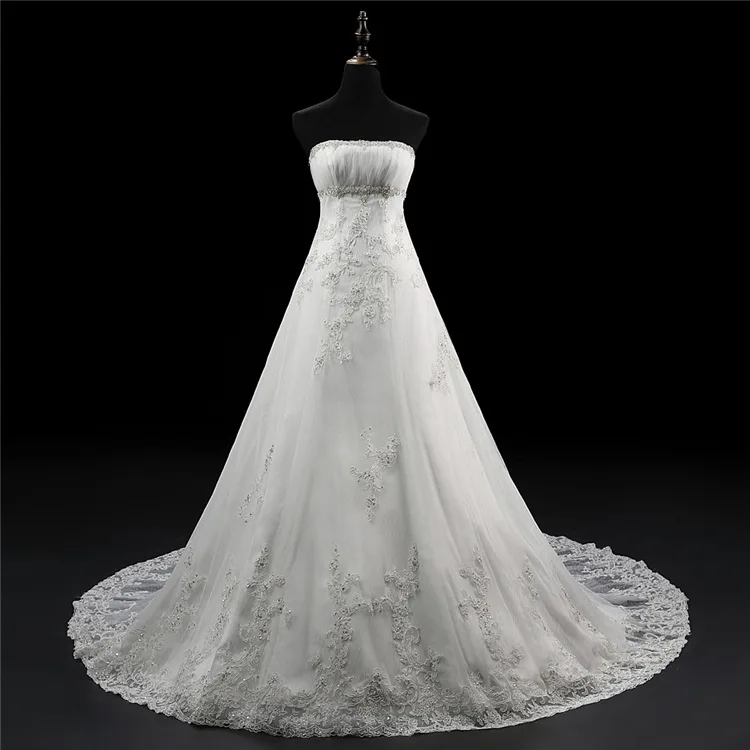 Robe De Mariage Top Crystal Beading Maternity Wedding Dress Crystal Beading Maternity Wedding Dress