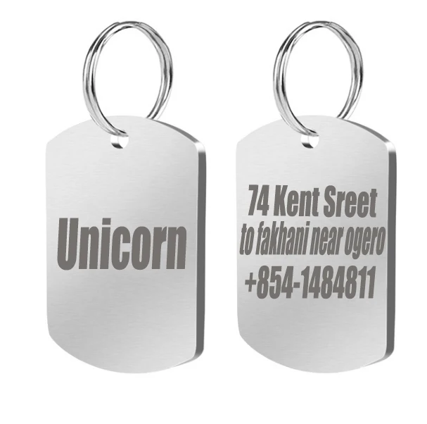 

Stainless Steel Dog Tag Customized Dog Cat ID Tags Engraved Personalized Tag In Pet Collars For Dog And Cat Free Engraving