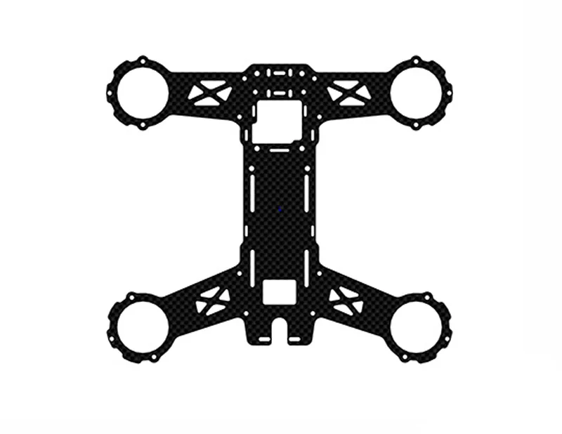 

1PCS RC Model Quadcopter FPV Replacement Upper Layer Carbon Fiber Board Base Mount 2mm for QUAD210 Double Layer FPV Frame Part