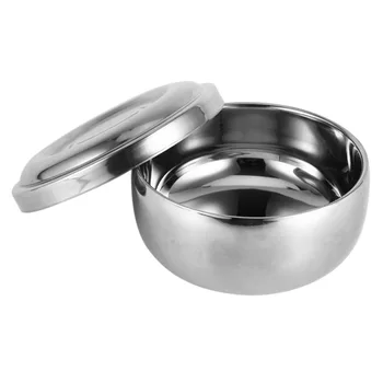 

Stainless Steel Shaving Bowl/Mug For Men Shaving Brush Soap Baber Facial Beard Cleaning Shaving Razor Brush Cleaning Container
