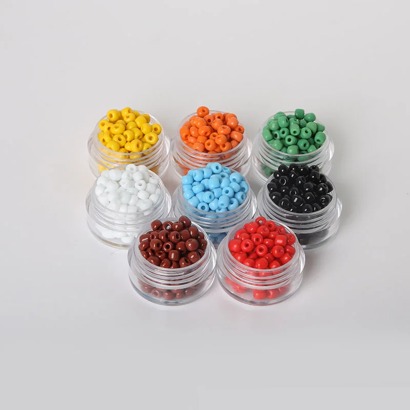 

NiceBeads 4mm 900pcs 8 colors DIY/Handmade Loose Spacer Mini Glass Czech Seed Beads For Jewelry findings Making