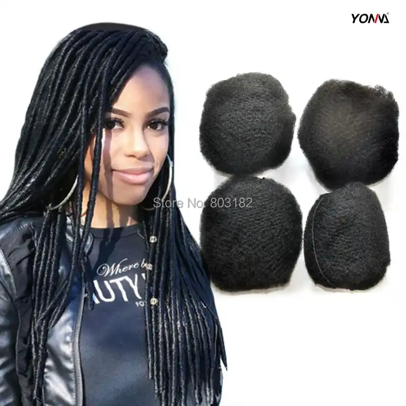 Yonna 4pcs Lot Tight Afro Kinky Hair For Braiding 100 Human Hair For Dreadlocks Twist Braids Human Hair Extensions Afro Kinky Hair Kinky Hairhair For Braids Aliexpress