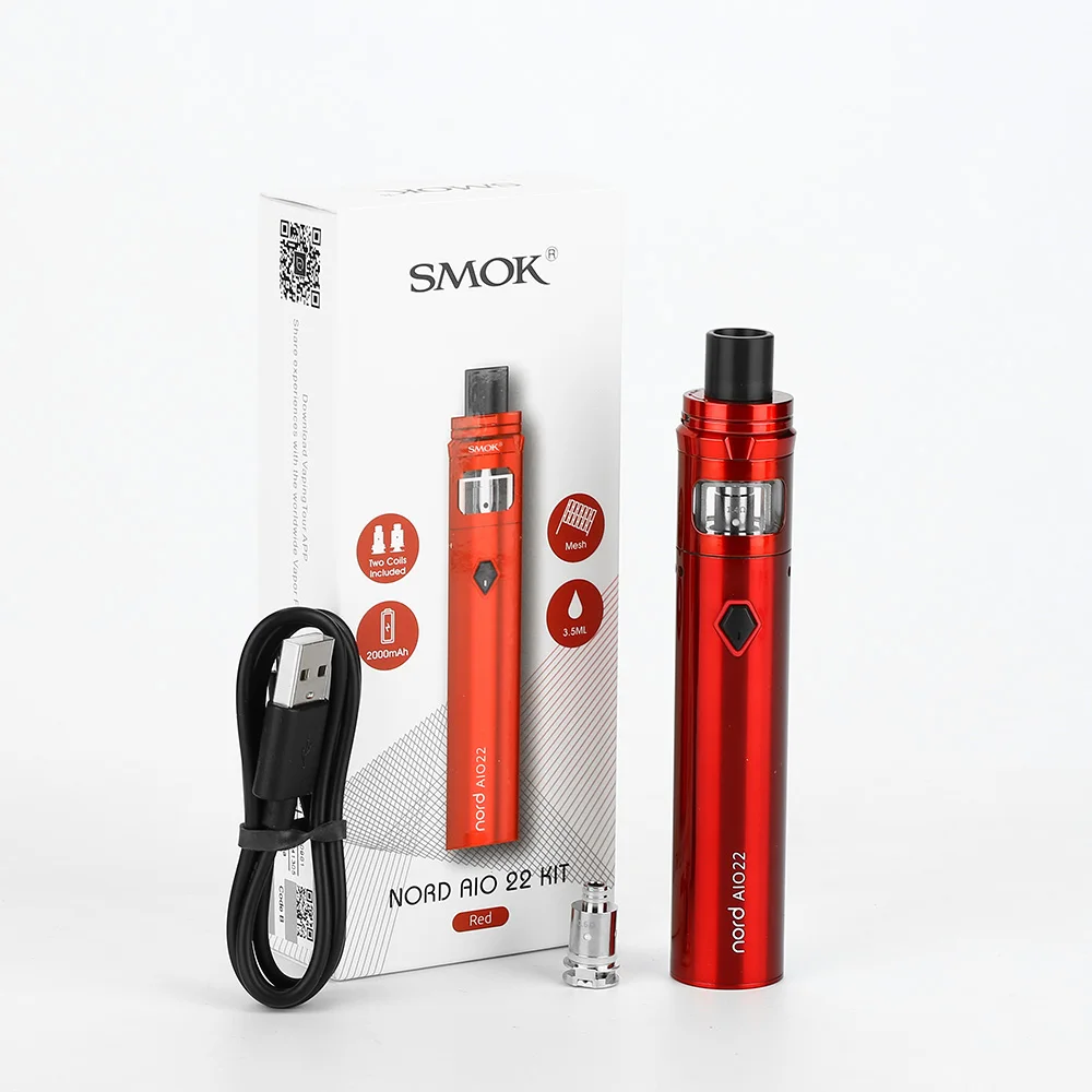 Оригинальный стартовый набор SMOK Nord 22 AIO с аккумулятором 2000 мАч и баком 3 5 мл 0 6ohm Mesh