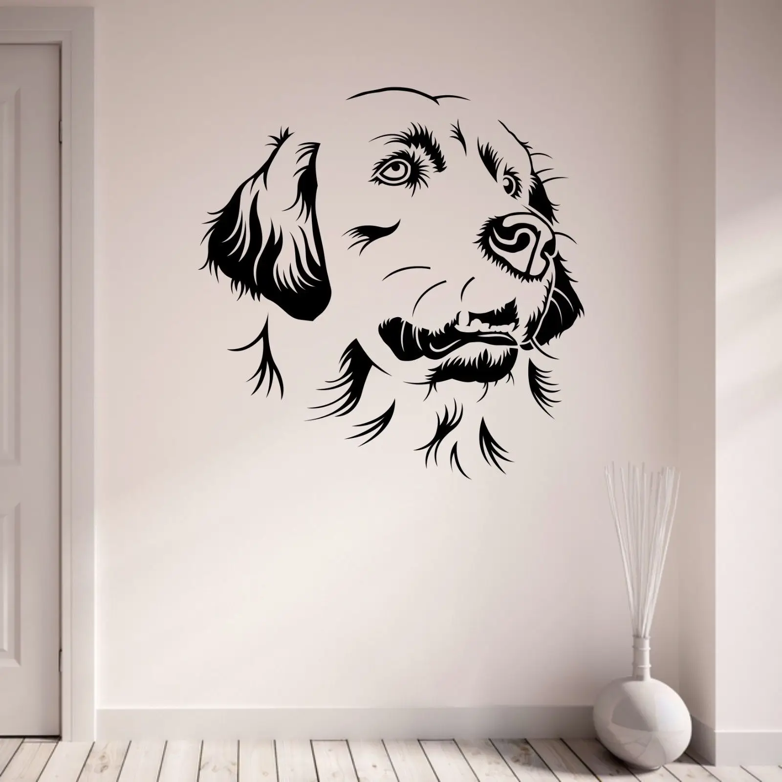 Golden Retriever Dog Design Vinyl Wall Art Sticker Decal Home
