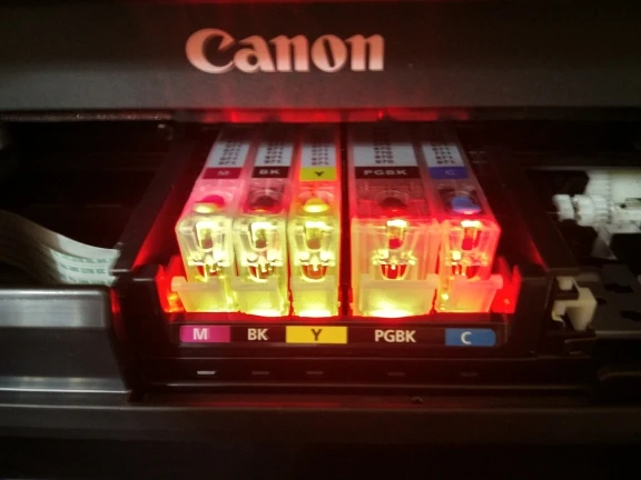 

XIMO 6C PGI-570 CLI-571 Empty refillable ink cartridges With Permanent Chip for PIXMA TS9050/9055/8050/8051/8052/8053 etc.