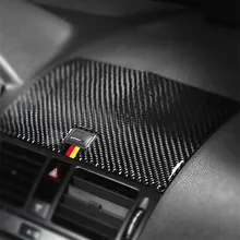 Центральная консоль навигационная панель Крышка Накладка для Mercedes Benz C Class W204 2007-2010 углеродное волокно аудио рамка динамика украшения