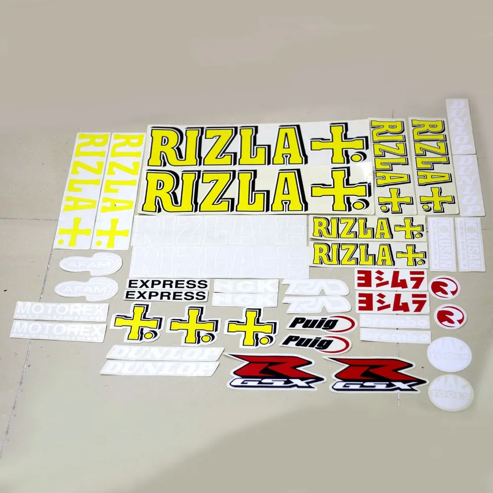 Мотоцикл RIZLA GSXR обтекатель наклейки для Suzuki GSXR750 GSX-R 750 лицевая сторона хвостовые