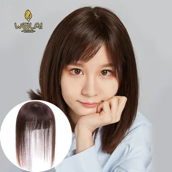 

JINJIAN Simulation hair Hair repair Girl Air bangs Hair accessories Women Hair extension Dark brown Natural black