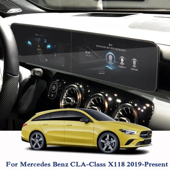 

For Mercedes Benz CLA-Class X118 2019-Present Car Styling GPS Navigation Screen Glass Protective Film Dashboard PET Display Film