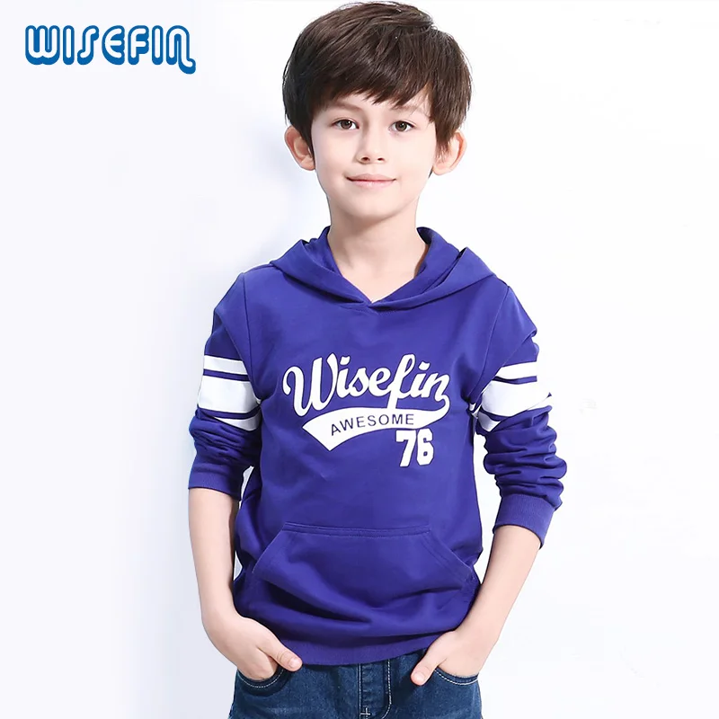 WISEFIN Kids Hoodie for Boys Pullovers Infant Spring Outerwear Children