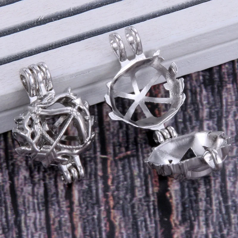 

4PCS/Lot Aromatherapy Locket Pearl cages Necklaces Diffuser Necklace Pendant Perfume Essential oil Aromatherapy Necklace
