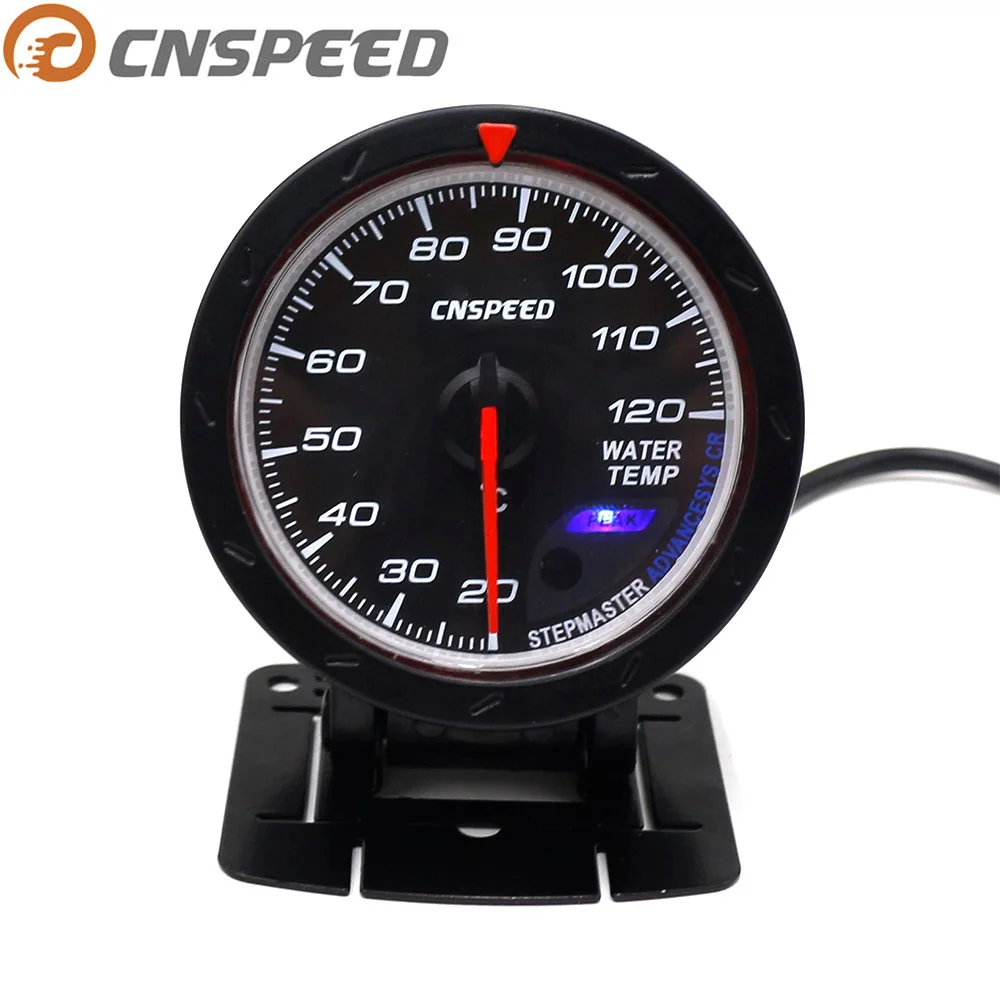 CNSPEED Black 60MM Car Water Temperature Gauge 20 120 C Water Temp