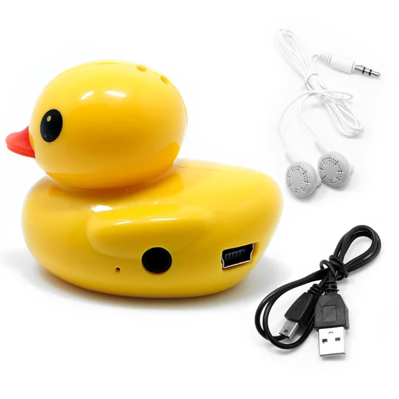 

Mini Digital MP3 Music Player Cute Duck USB Support 32GB Micro SD TF Card