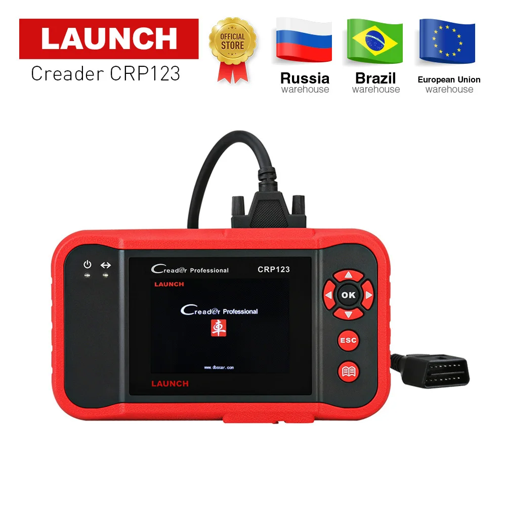 

LAUNCH official store X431 obd2 scanner monitor data clear DTC crp 123 engine auto diagnostic scanner scaner for AT,ABS,ENG,SRS