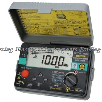 

Kyoritsu 3022A KEW3022A Analogue Insulation/Continuity Tester,Insulation tester, 4-ranges,50V/100V/250V/500V