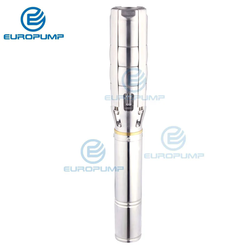 EUROPUMP 6 дюймовый 10HP выход 3 &quotLift 60M Flow 35000LPH высокоскоростной Солнечный водяной