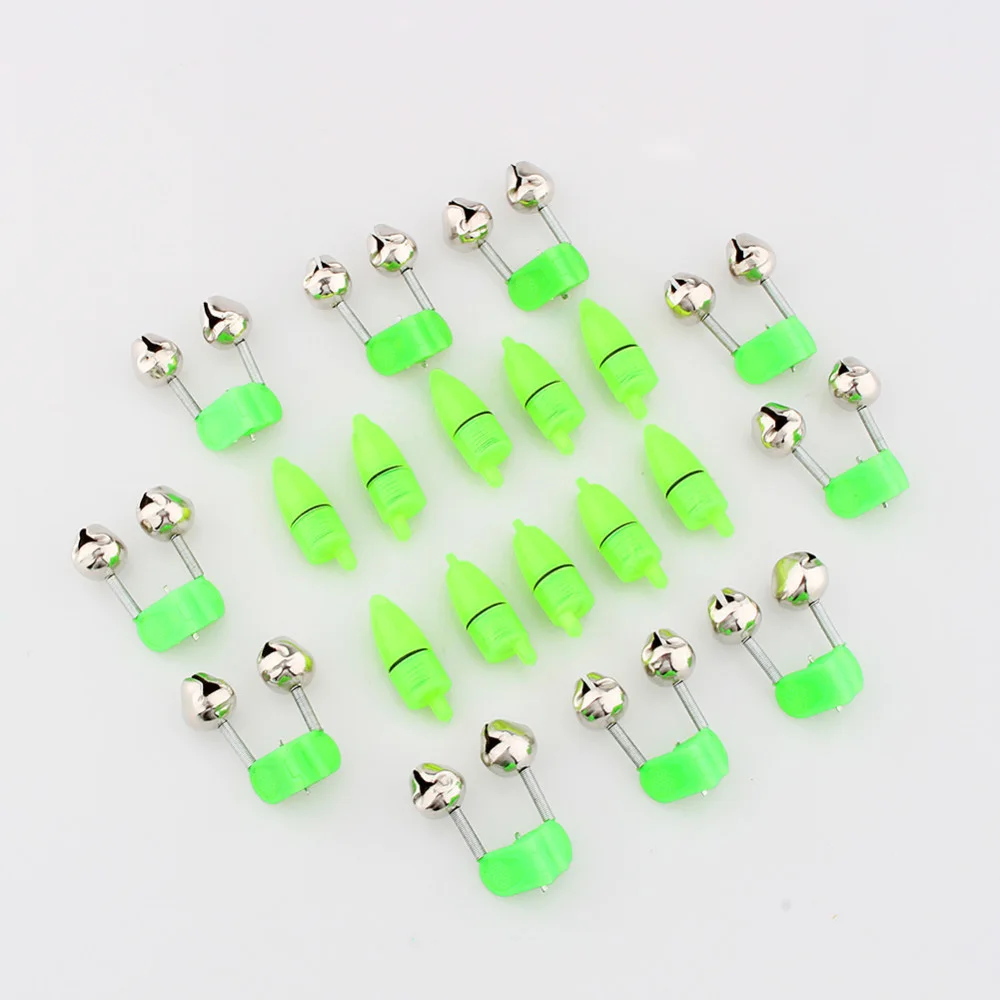

10pcs LED Flash Light Night Electronic Fishing Bite Alarm Finder Lamp Double Twin Bells Tip Clip On Fishing Rod Tackle Dropship