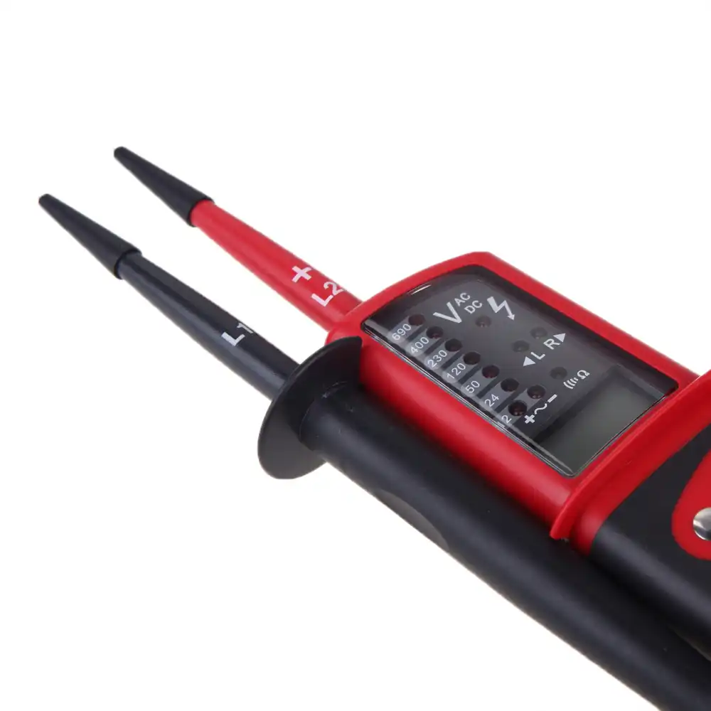 Uni T Ut15c цифровой измеритель напряжения 24V ~ 690V AC/DC Вольт тестер водонепроницаемый