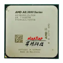 Processeur AMD A8-Series A8 3800 2.4 GHz, Quad Core, prise FM1