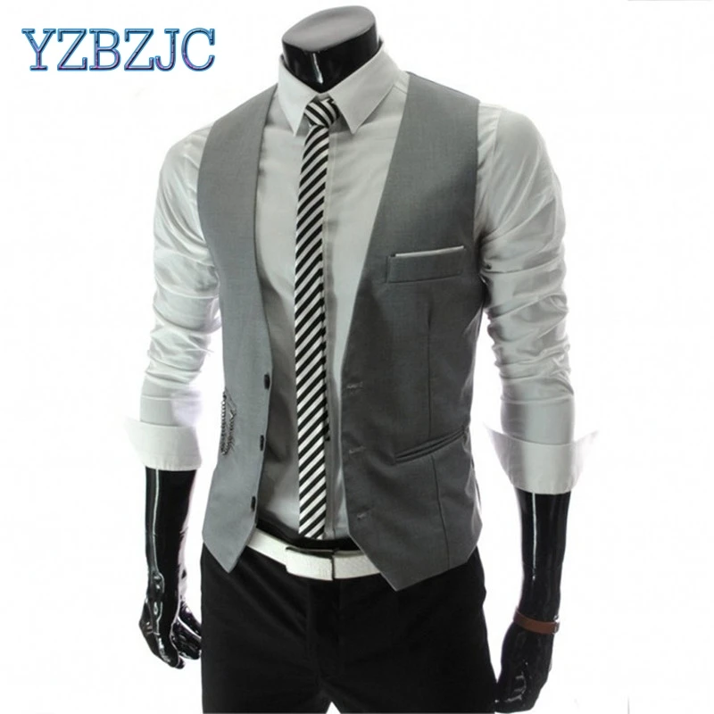 YZBZJC поступление платье вязаные жилеты для женщин мужчин Slim Fit s костюм жилет