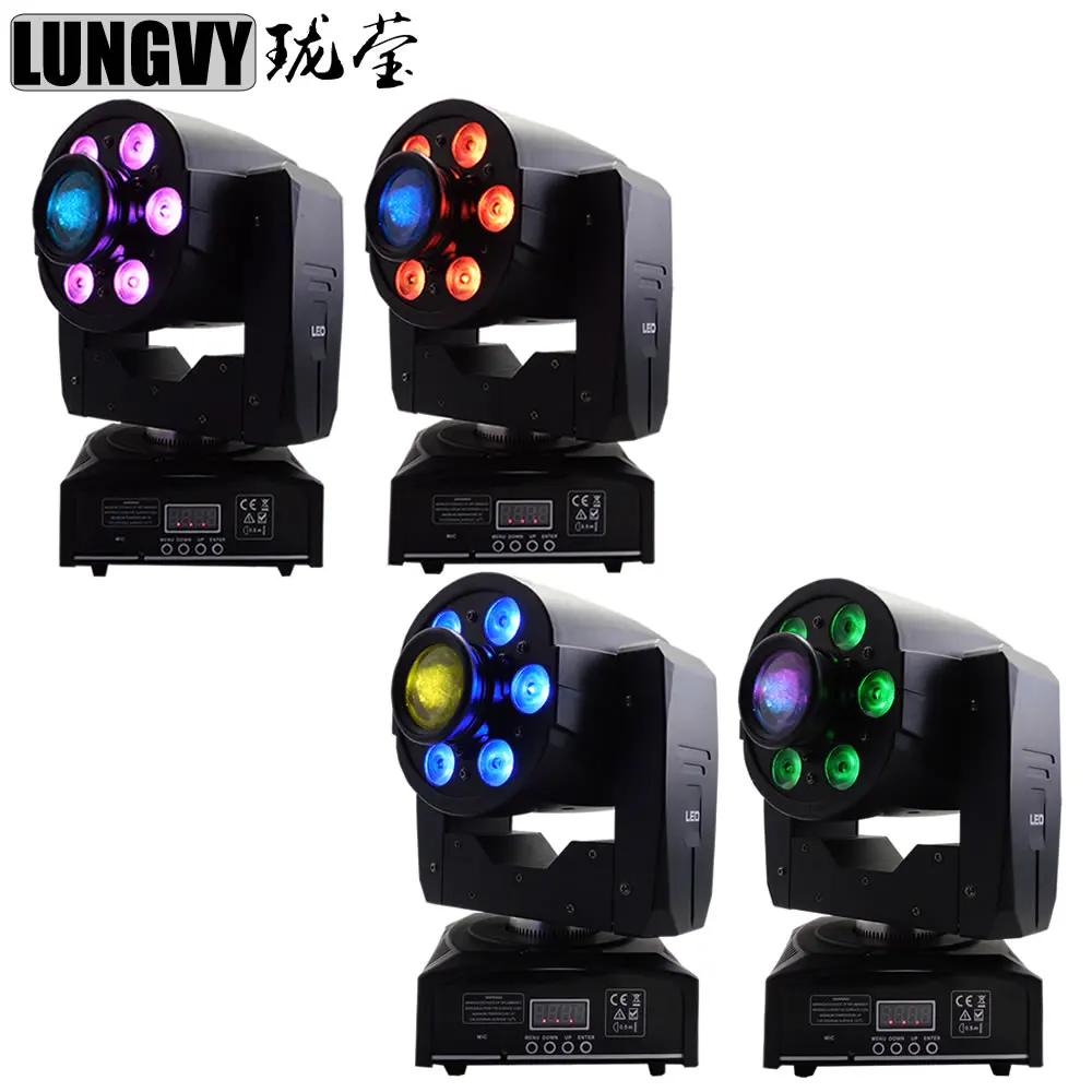 Free Shipping 4pcs/Lot Cheap Dj Lights 30w Spot + 6x8w Led Moving Head