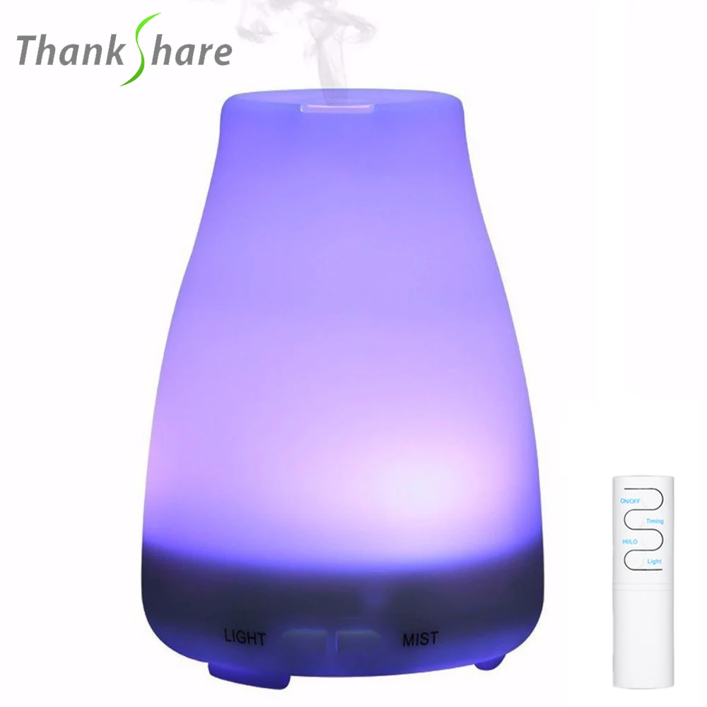 

THANKSHARE 200ml Ultrasonic Air Humidifier Aroma Essential Oil Diffuser Aromatherapy Cool Mist Maker For Home Office SPA Fogger