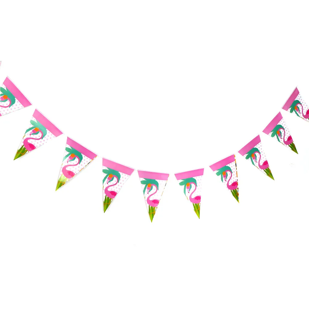 MENGXIANG HOT Flamingo BANNER KIDS BIRTHDAY PARTY SUPPLIES HAPPY BIRTHDAY Flamingo THEME BANNERS BABY SHOWER BANNER Flamingo