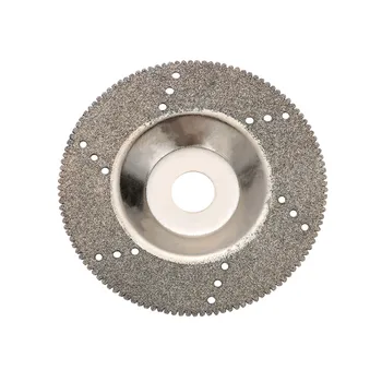 

100mm Brazed Toothed Diamond Cutting Glass Saw Blade Grinding Disc Grain Fineness 150
