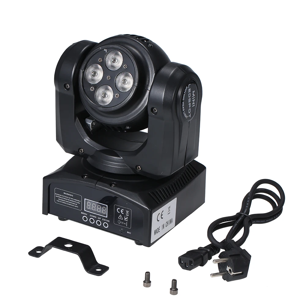 Lixada DMX 512 сценический светильник эффект двойными бортами RGBW с входным напряжением