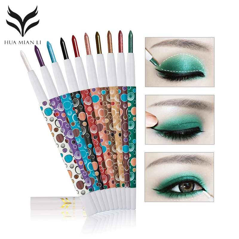 HUAMIANLI10 Colors Matte Waterproof Eye Shadow Pen Pearl Long Lasting Easy To Wear Fashion Makeup Cosmetics Tools |