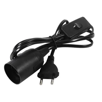

1.8m Power Cord Cable E27 Lamp Bases EU plug with switch wire for Pendant LED Bulb e27 Hanglamp Suspension Socket Holder