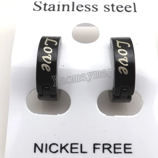 Mix Stainless Steel Men's Ear Clips, Cool Men's Jewelry Free Shipping 5