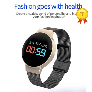 

Smartwatch fashion goes with health 24 hours continuous heart rate monitor color display multi-function smart bracelet for women